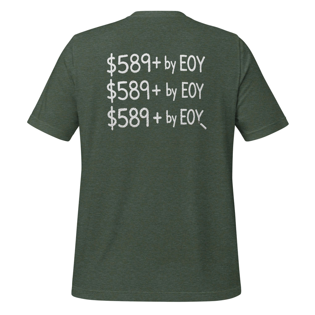 $589 XRPL shirt, $589 by EOY tee, XRP lore merch, subtle XRPL apparel, 589 prophecy shirt, Off-Chain Clothing, gray man crypto wear, XRP community streetwear