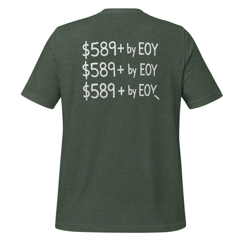 $589 XRPL shirt, $589 by EOY tee, XRP lore merch, subtle XRPL apparel, 589 prophecy shirt, Off-Chain Clothing, gray man crypto wear, XRP community streetwear
